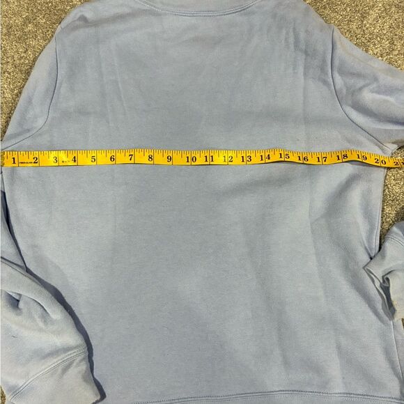 Vintage Cat Embroidered Sweatshirt Blue Floral Pullover Small - Picture 6 of 6